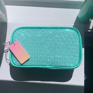 💗Stoney clover lane x target clear heart green large pouch!💗